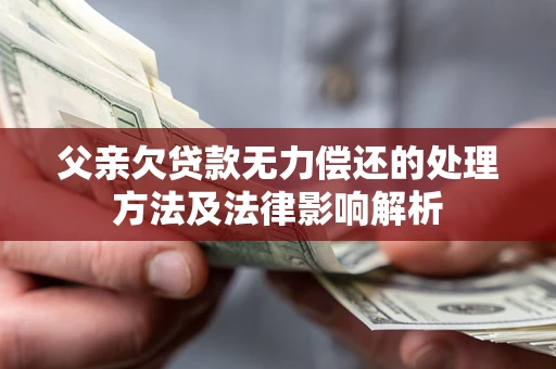 武汉父亲欠贷款无力偿还的处理方法及法律影响解析