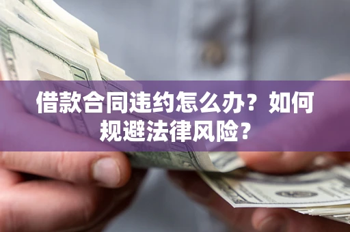武汉借款合同违约怎么办？如何规避法律风险？